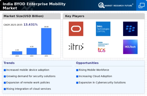 India Byod Enterprise Mobility Market Infographic