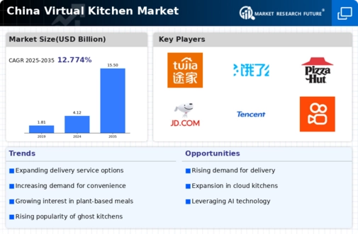 China Virtual Kitchen Market Infographic