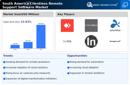 South America Clientless Remote Support Software Market Infographic
