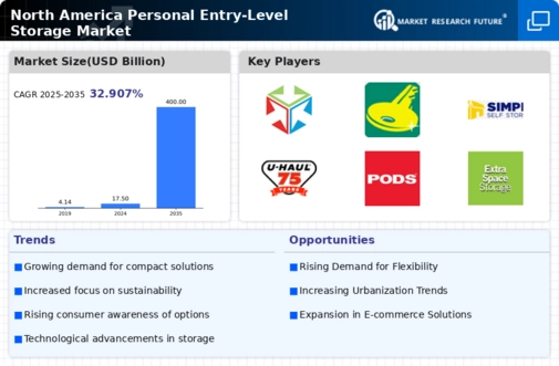 North America Personal Entry Level Storage Market Infographic