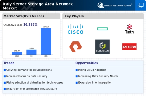 Italy Server Storage Area Network Market Infographic