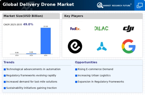 Delivery Drones Market Infographic