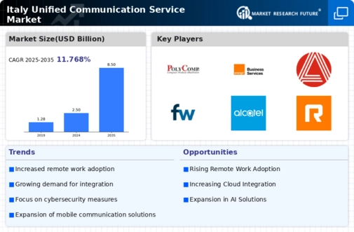 Italy Unified Communication Service Market Infographic