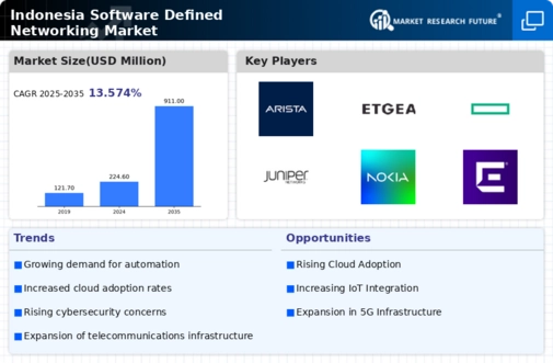Indonesia Software Defined Networking Market Infographic