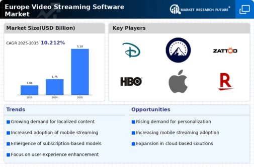 Europe Video Streaming Software Market Infographic