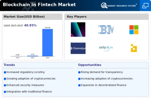 Blockchain Fintech Market Infographic