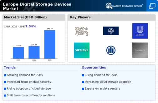 Europe Digital Storage Devices Market Infographic