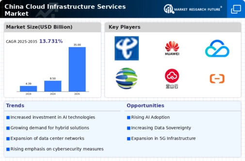 China Cloud Infrastructure Services Market Infographic