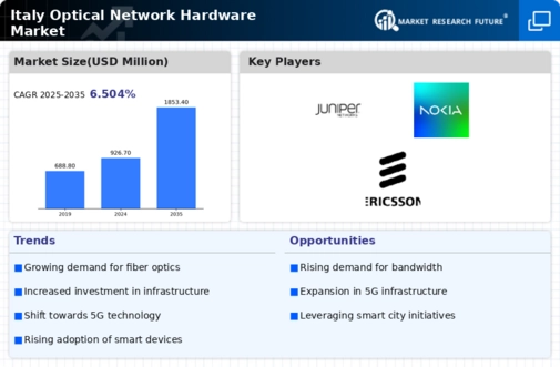 Italy Optical Network Hardware Market Infographic