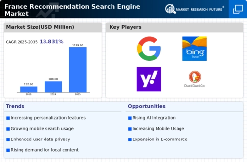 France Recommendation Search Engine Market Infographic