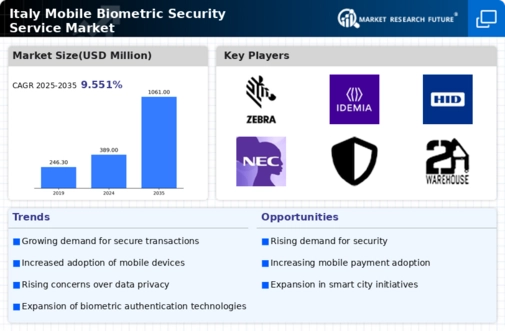 Italy Mobile Biometric Security Service Market Infographic
