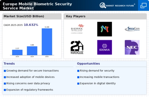 Europe Mobile Biometric Security Service Market Infographic