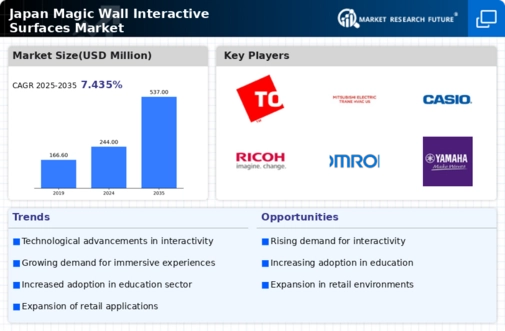 Japan Magic Wall Interactive Surfaces Market Infographic