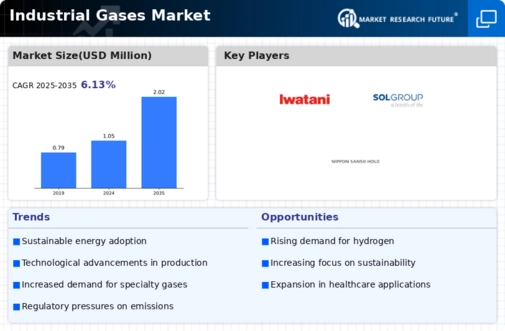 Industrial Gases Market Infographic