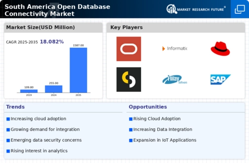 South America Open Database Connectivity Market Infographic