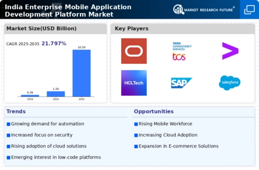 India Enterprise Mobile Application Development Platform Market Infographic