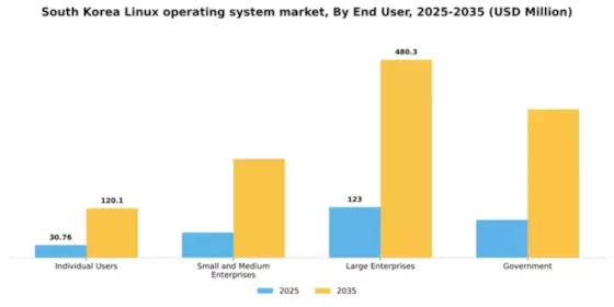 South Korea Linux Operating System Market Segment Image 3