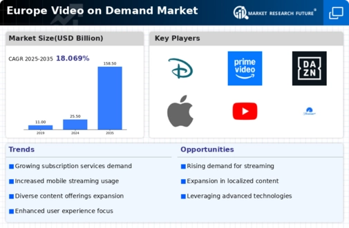 Europe Video On Demand Market Infographic