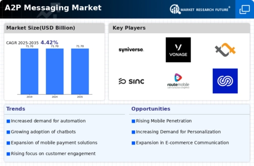 A2P SMS Market Infographic