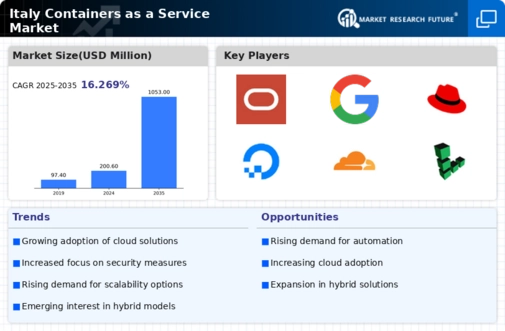 Italy Containers As A Service Market Infographic