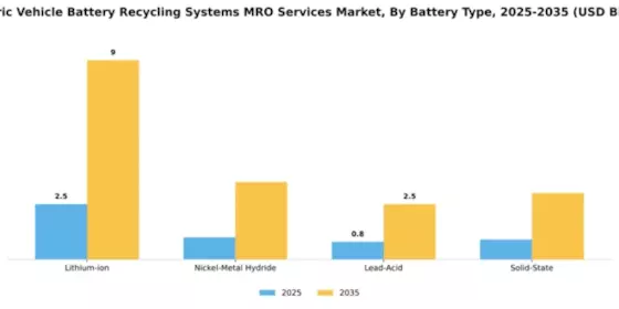 Electric Vehicle Battery Recycling Systems MRO Services Market Segment Image 1