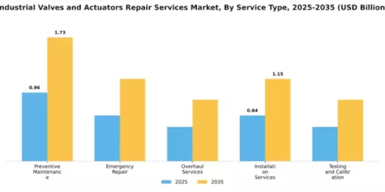 Industrial Valves and Actuators Repair Services Market Segment Image 3