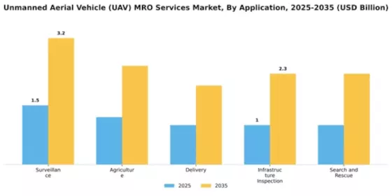 Unmanned Aerial Vehicle (UAV) MRO Services Market Segment Image 0