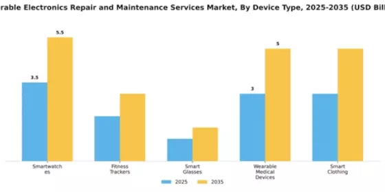Wearable Electronics Repair and Maintenance Services Market Segment Image 1