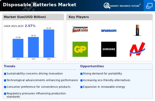 Disposable Batteries Market Infographic