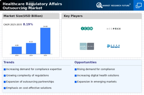 Healthcare Regulatory Affairs Outsourcing Market Infographic