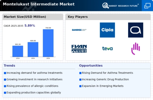 Montelukast Intermediate Market Infographic