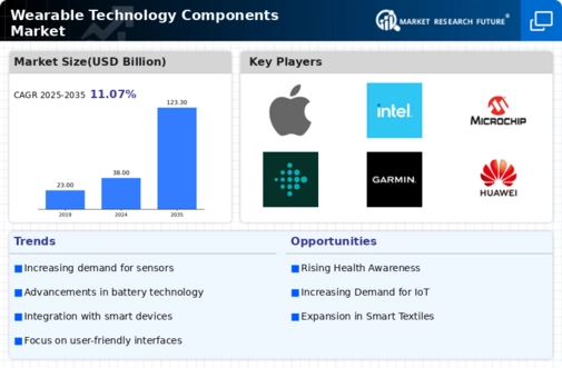 Wearable Technology Components Market Infographic