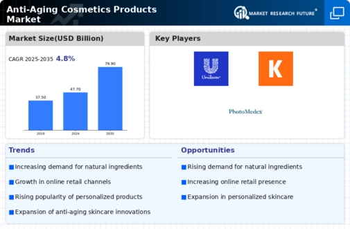 Anti Aging Cosmetics Products Market Infographic