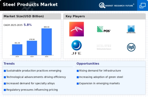 Steel Products Market Infographic