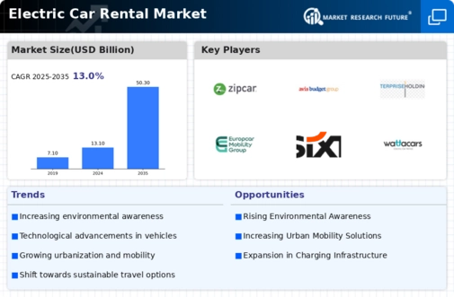 Electric Car Rental Market Infographic