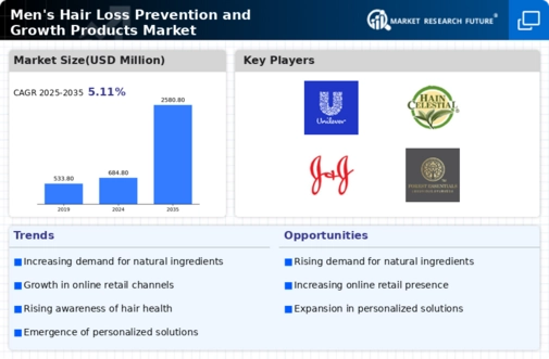 Men’s Hair Loss Prevention Growth Products Market Infographic