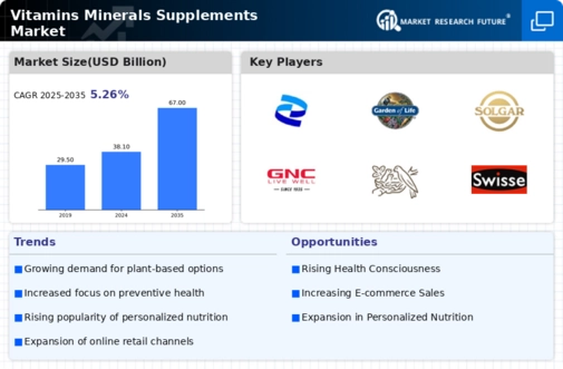 Vitamin Mineral Supplements Market Infographic