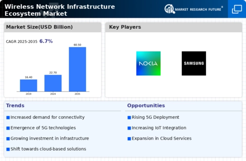 Wireless Network Infrastructure Ecosystem Market Infographic